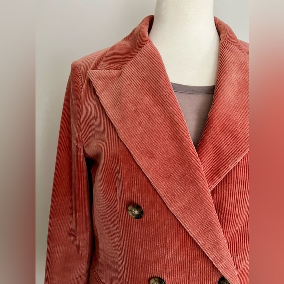Banana Republic DB Corduroy Blazer, Pink Blush, size 4 - Picture 4 of 13